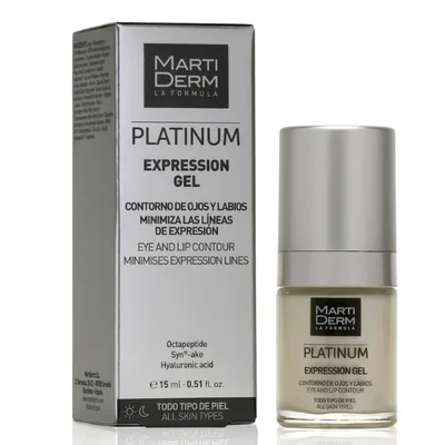Gel antirid ochi si buze Expression Gel Platinum, Martiderm | 15 ml