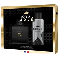 Set cadou barbati Royal Gold Corania | EDT 100 ml + deodorant 150 ml