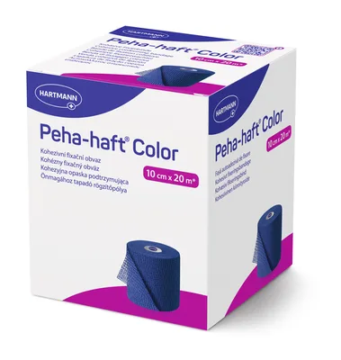 Bandaj elastic autoadeziv albastru Peha-haft Color, 8 cm x 20 m, Hartmann