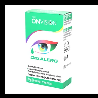 Solutie oftalmica pentru ochi uscati Onvision Dezalerg, 10ml, Sun Wave Pharma