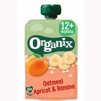 Gustare Ecologica BIO cu ovaz, caise si banane 12 luni+, Organix | 100 g