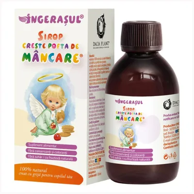 Ingeras Sirop Creste Pofta de Mancare, Dacia Plant | 200 ml