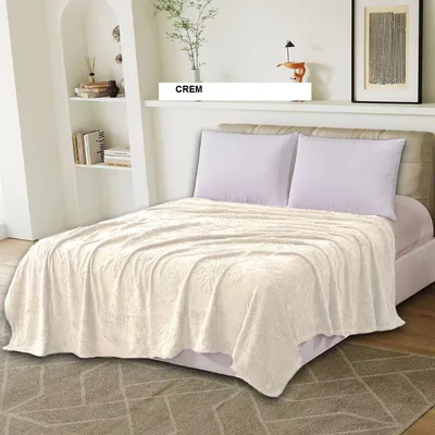Patura UNI FLUTURI crem 200x230 cm, Ralex | 1 buc