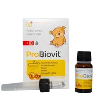 ProBiovit Baby Picaturi cu probiotice si vitamina D3 pentru copii, 10ml, Apipharma