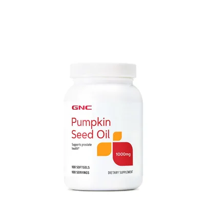GNC Pumpkin Seed Oil 1000 mg, Ulei din Seminte de Dovleac | 100 cps