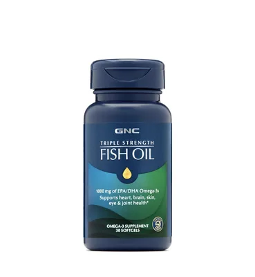 GNC TRIPLE STRENGTH FISH OIL 30CPS 735334