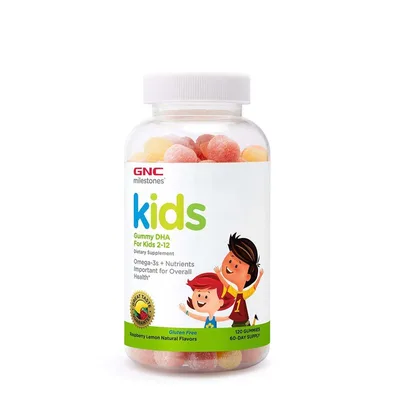 GNC Milestones Kids Omega-3 pentru copii 2-12 ani | 120 jeleuri