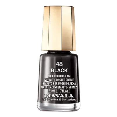 Lac de unghii nr. 48 BLACK, Mavala | 5 ml