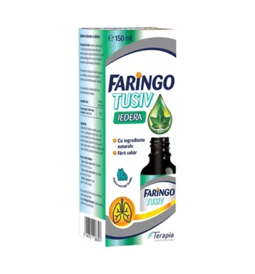 Sirop Faringo Tusiv Iedera, Terapia SA | 150 ml