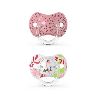 Set suzete fiziologice din silicon SX Pro 0-6 luni, Jungle, Suavinex | 2 bucati