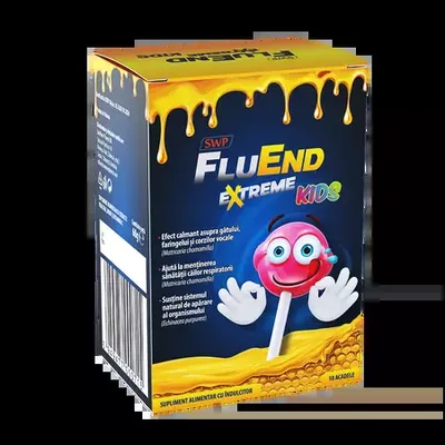 Fluend Extreme Kids, 10 acadele, Sun Wave Pharma