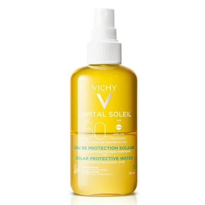 Apa cu protectie solara hidratanta SPF50 Capital Soleil, Vichy | 200 ml