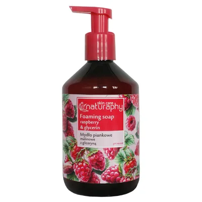 Sapun-spuma Zmeura si Glicerina Naturaphy, Blux | 500 ml