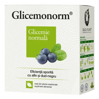 Ceai Glicemonorm Forte, 50g, Dacia Plant