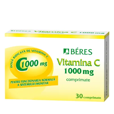 Vitamina C 1000mg, 30 comprimate, Beres