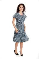 Rochie clini CV24033 SIZE negru/albastru/alb, Cesy | marimea XXXL