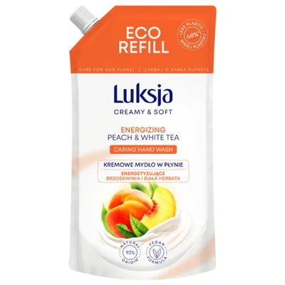 Rezerva sapun lichid CREAMY & SOFT XXL Energizing, Luksja | 900 ml