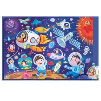 Puzzle piese lemn SPACE 3+, Fun Toys | 100 piese de lemn