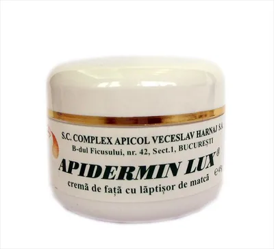 Crema Apidermin Lux cu laptisor de matca, Complex Apicol | 50 ml