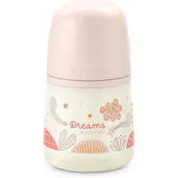 Biberon cu tetina fiziologica SX Pro cu debit lent Dreams, Roz, Suavinex | 150 ml
