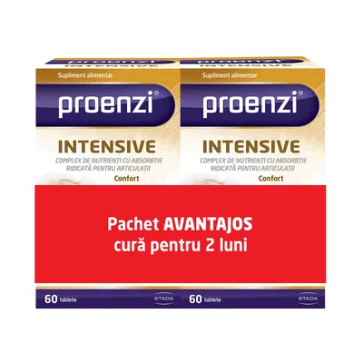 Pachet Proenzi Artrostop Intensive,1+1 CADOU Walmark | 60 + 60 tablete