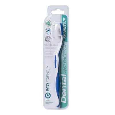 Periuta de dinti Dental Eco Friendly Antibacteriana Sensitive - albastru, Rubella