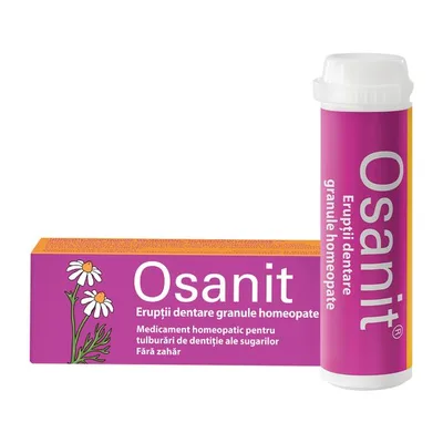 Osanit granule homeopate pentru eruptii dentare, Dr. A. & L. Schmidgall | 7,5 g