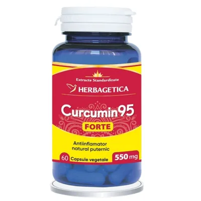 Curcumin95 Forte, Herbagetica | 60 capsule