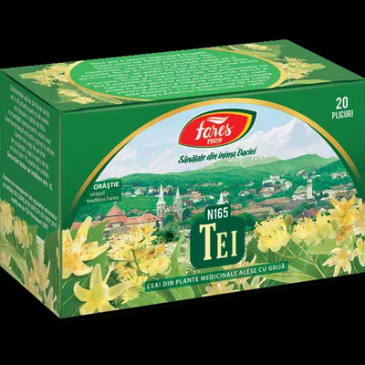 Tei, N165, ceai la plic, Fares 20 plicuri