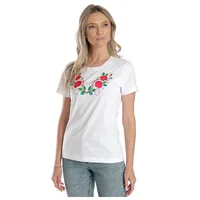 Tricou broderie dama DV24TB01 alb floral, Dress to Impress | marimea L