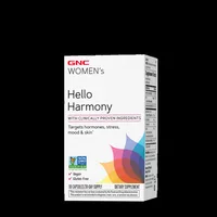 GNC Women`s Hello Harmony PMS, Formula pentru Echilibrul Hormonal, Emotional si Elasticitatea Pielii Femeilor | 90 cps