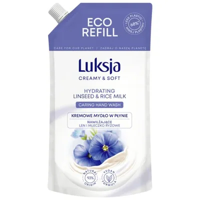 Rezerva sapun lichid CREAMY & SOFT Hydrating, Luksja | 400 ml