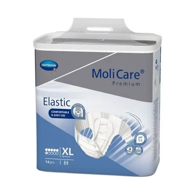 Slip pentru incontinenta MoliCare Premium Elastic  marime XL , Hartmann | 14 bucati