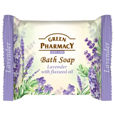 Sapun solid Lavanda si Ulei de Seminte de In, Green Pharmacy | 100 g