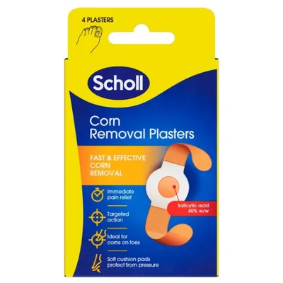 Plasturi Scholl pentru îndepărtarea bătăturilor, Reckitt Benckiser | 4 bucăți