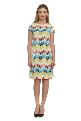 Rochie CV18073 ivoire/fistic/turcoaz/corai, Cesy | marimea S