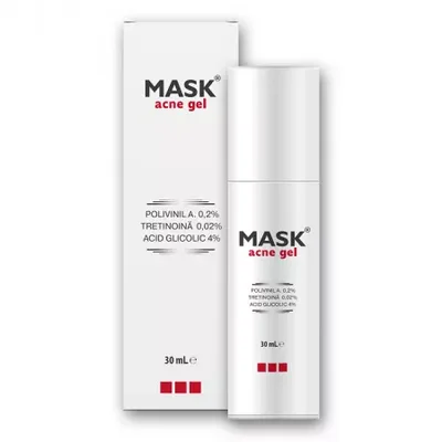 Gel pentru tratamentul comedoanelor inchise si deschise Mask Acne Gel, Meditrina Pharmaceuticals | 30 ml