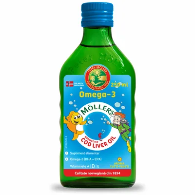 MOLLER'S COD LIVER OIL OMEGA 3 TUTTI FRUTTI