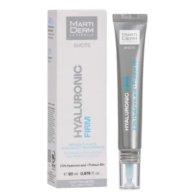 Gel fluid hidratare si fermitate cu acid hialuronic Shots Hyaluronic Firm, Martiderm | 20 ml