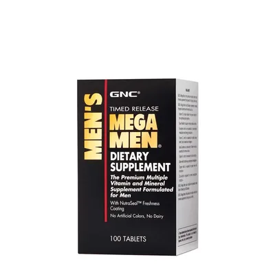 GNC  Mega Men, Complex de Multivitamine Pentru Barbati | 100 tb