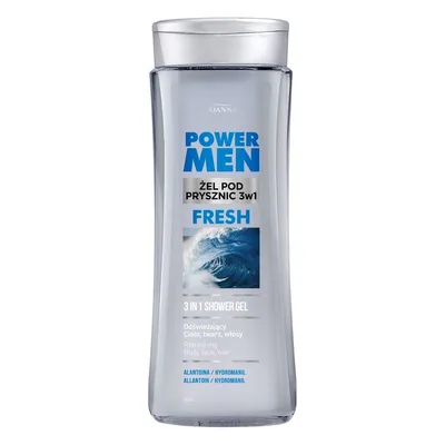 Sampon si gel de dus 3 in 1 Power Men Fresh, Joanna | 300 ml