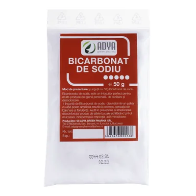 Bicarbonat de sodiu, Adya Green Pharma | 50 g