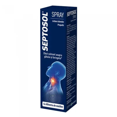 Septosol Spray cu albastru de metilen, 30ml, Biofarm