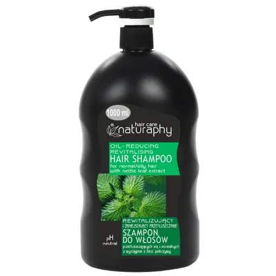 Sampon pentru par normal si gras cu extract din frunze de Urzica Naturaphy, Blux | 1L
