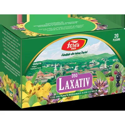 Laxativ, D50, ceai la plic, Fares | 20 plicuri