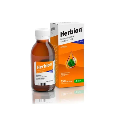 Herbion sirop cu extract de licheni de piatra 6 mg | 150 ml