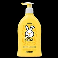 Sampon si gel de dus cu aroma de banane, Sanosan Kids | 400 ml