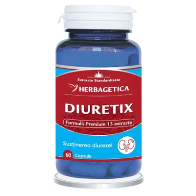 Diuretix, Herbagetica | 60 capsule