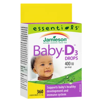 Vitamina D3 400UI Picaturi pentru copii, Jamieson | 11.7 ml