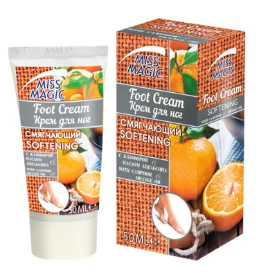 Crema pentru picioare cu camfor si ulei de portocale Miss Magic, Elea | 50 ml